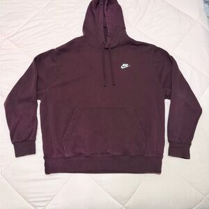 Nike Men's Burgundy Hoodie